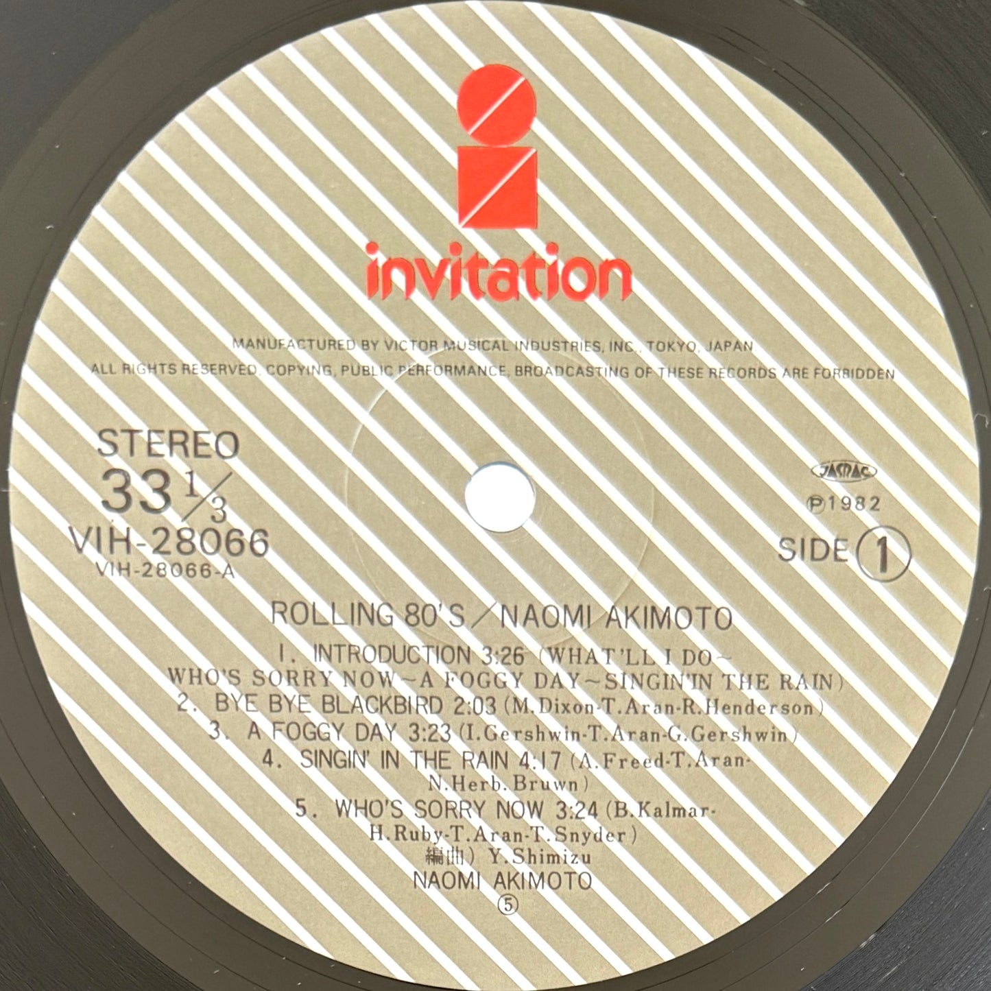 Naomi Akimoto - Rolling 80's (Original Press)