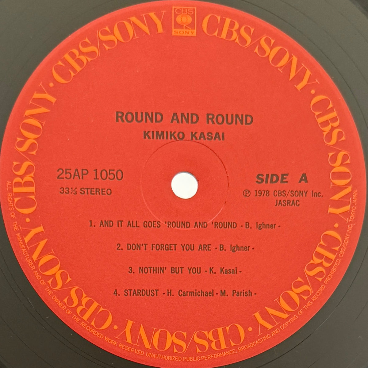 Kimiko Kasai - Round And Round (Original Press)