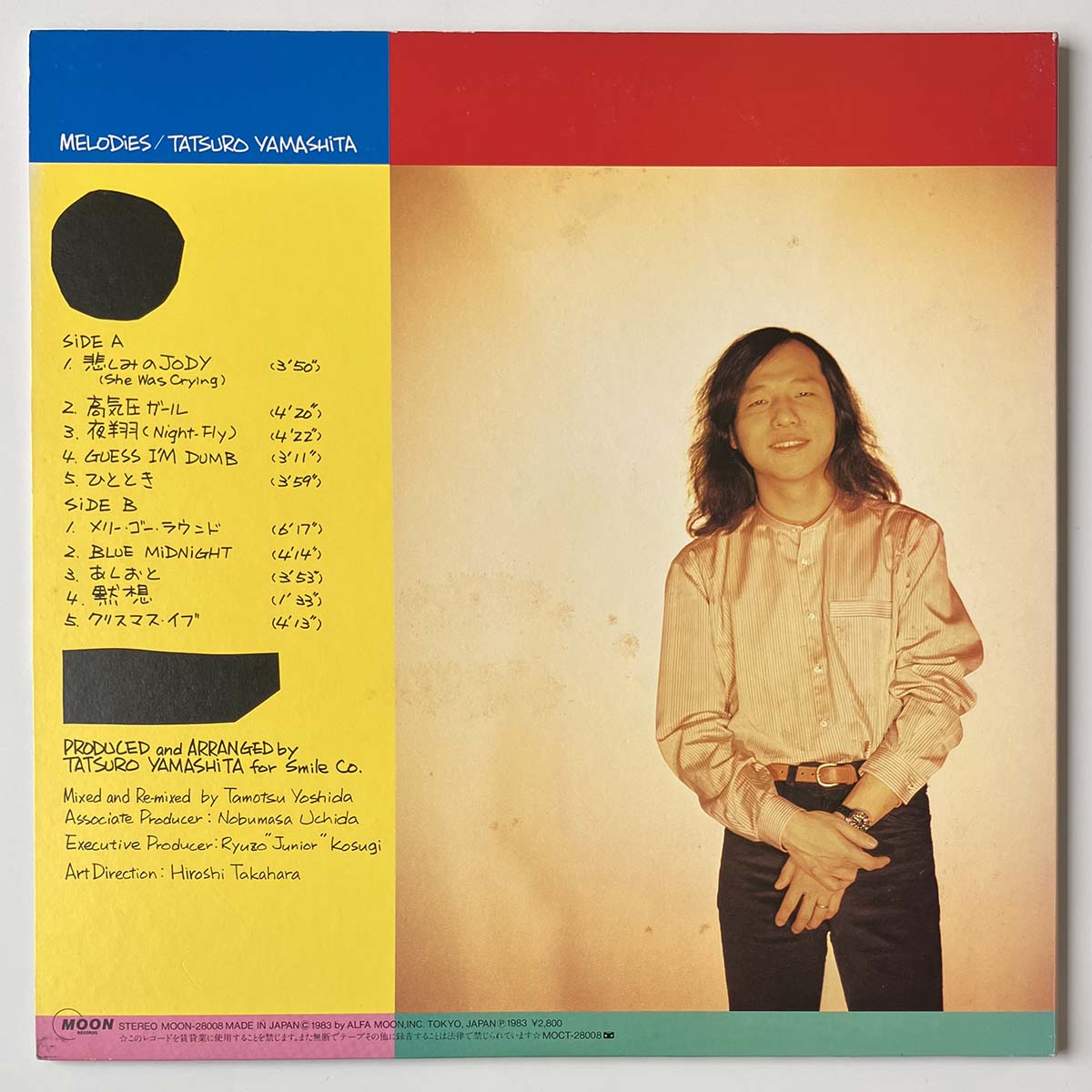 Tatsuro Yamashita - Melodies (1983 Japan Original - LP)