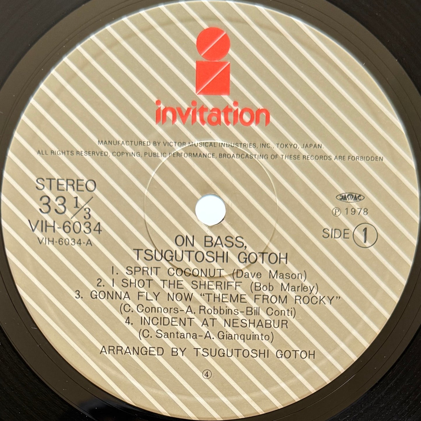 Tsugutoshi Gotoh - On Bass (Original Press)
