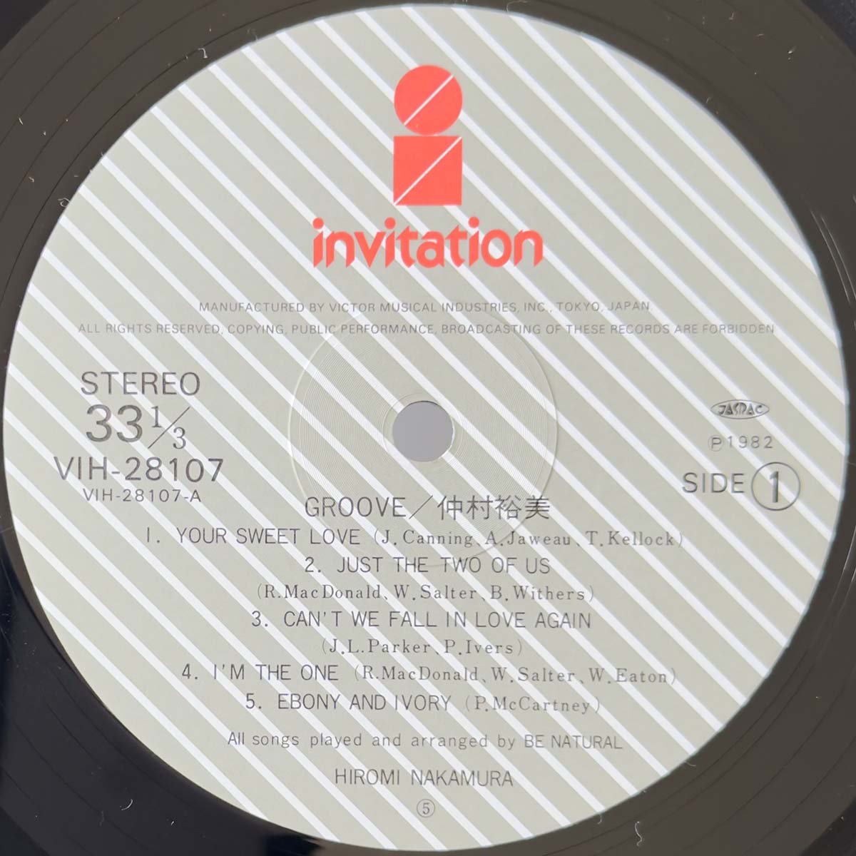 Hiromi Nakamura - Groove (1982 Japan Original - LP)