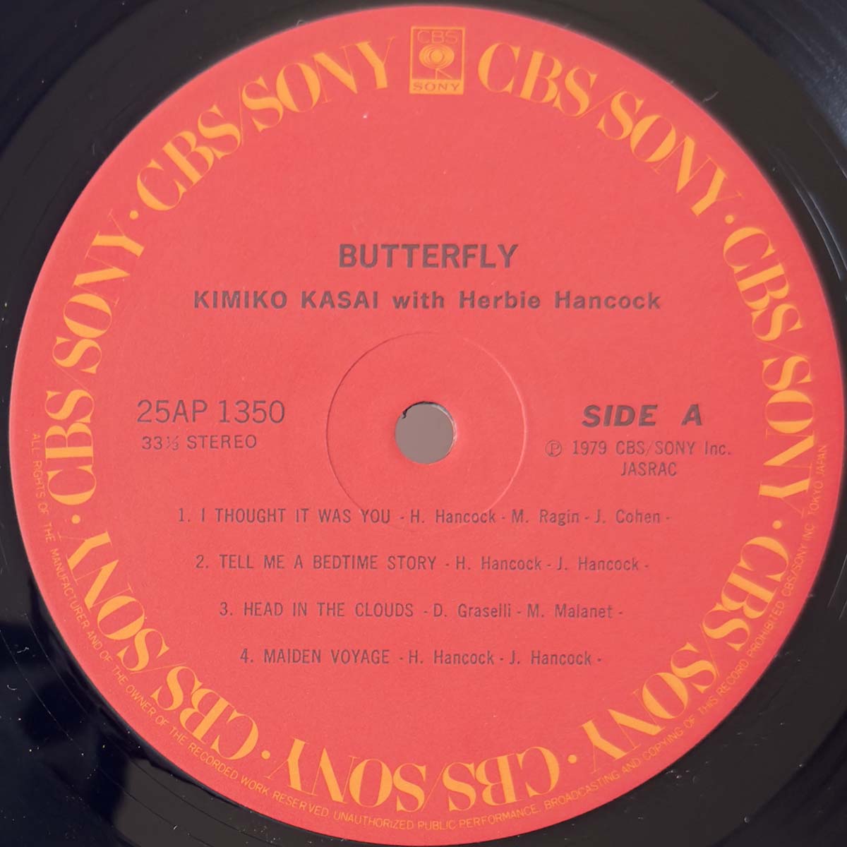 Kimiko Kasai With Herbie Hancock - Butterfly (1979 Japan Original - LP)