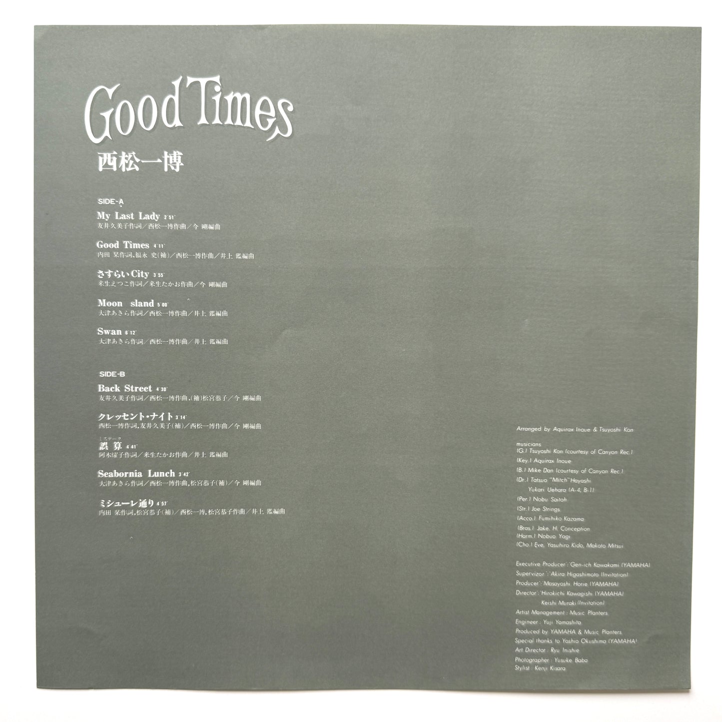 Kazuhiro Nishimatsu - Good Times (Originsl Press)
