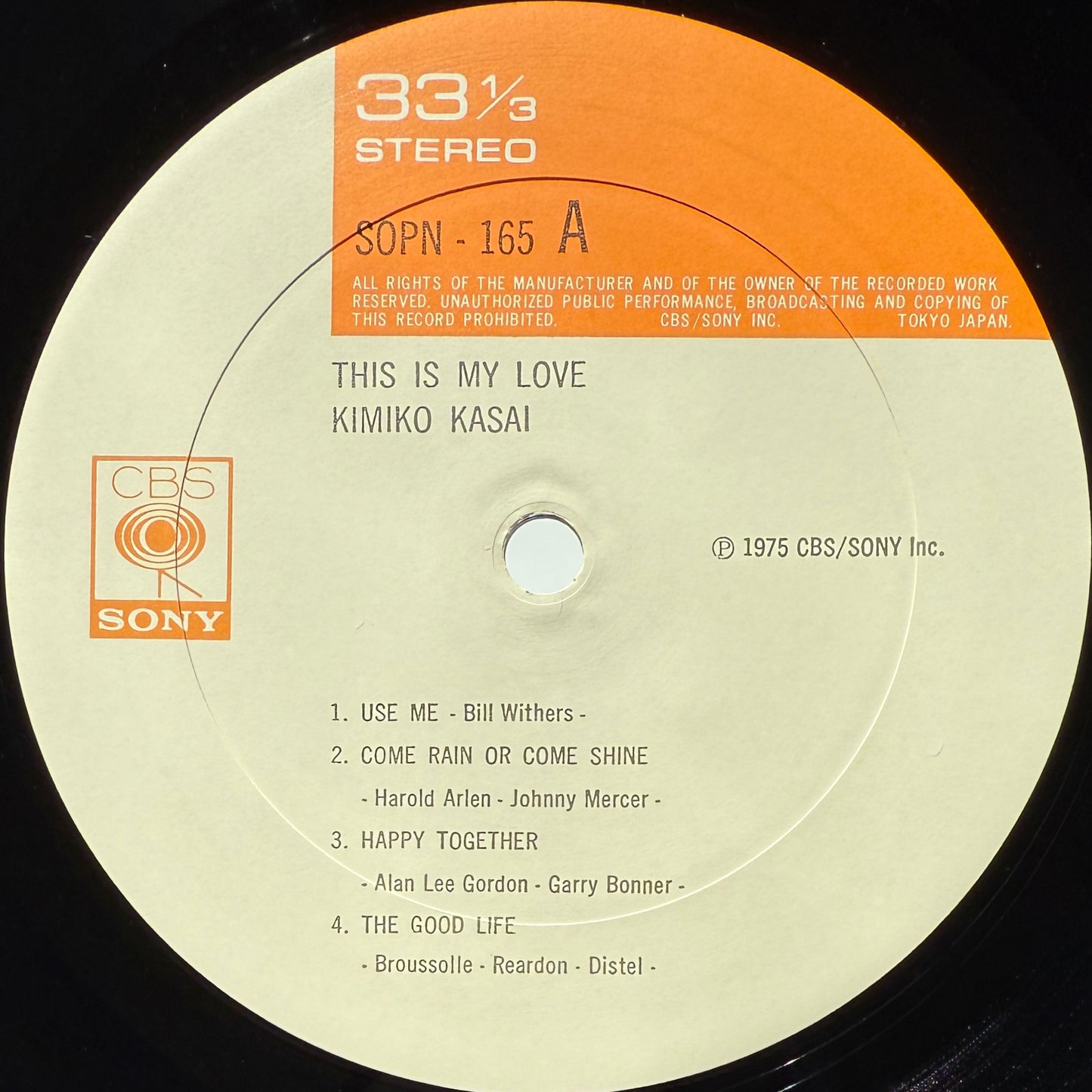 Kimiko Kasai - My Love (Original Press)