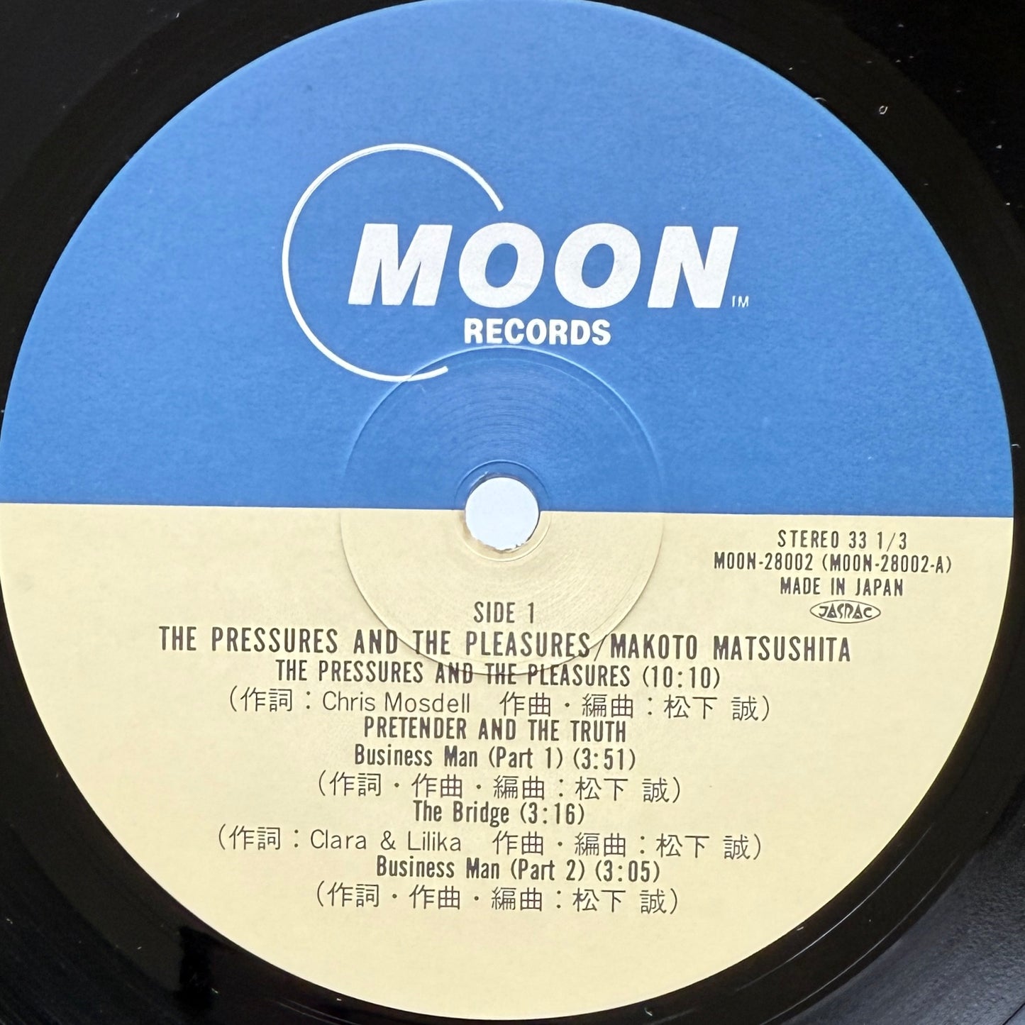 Makoto Matsushita - The Pressures And The Pleasures (Original Press)