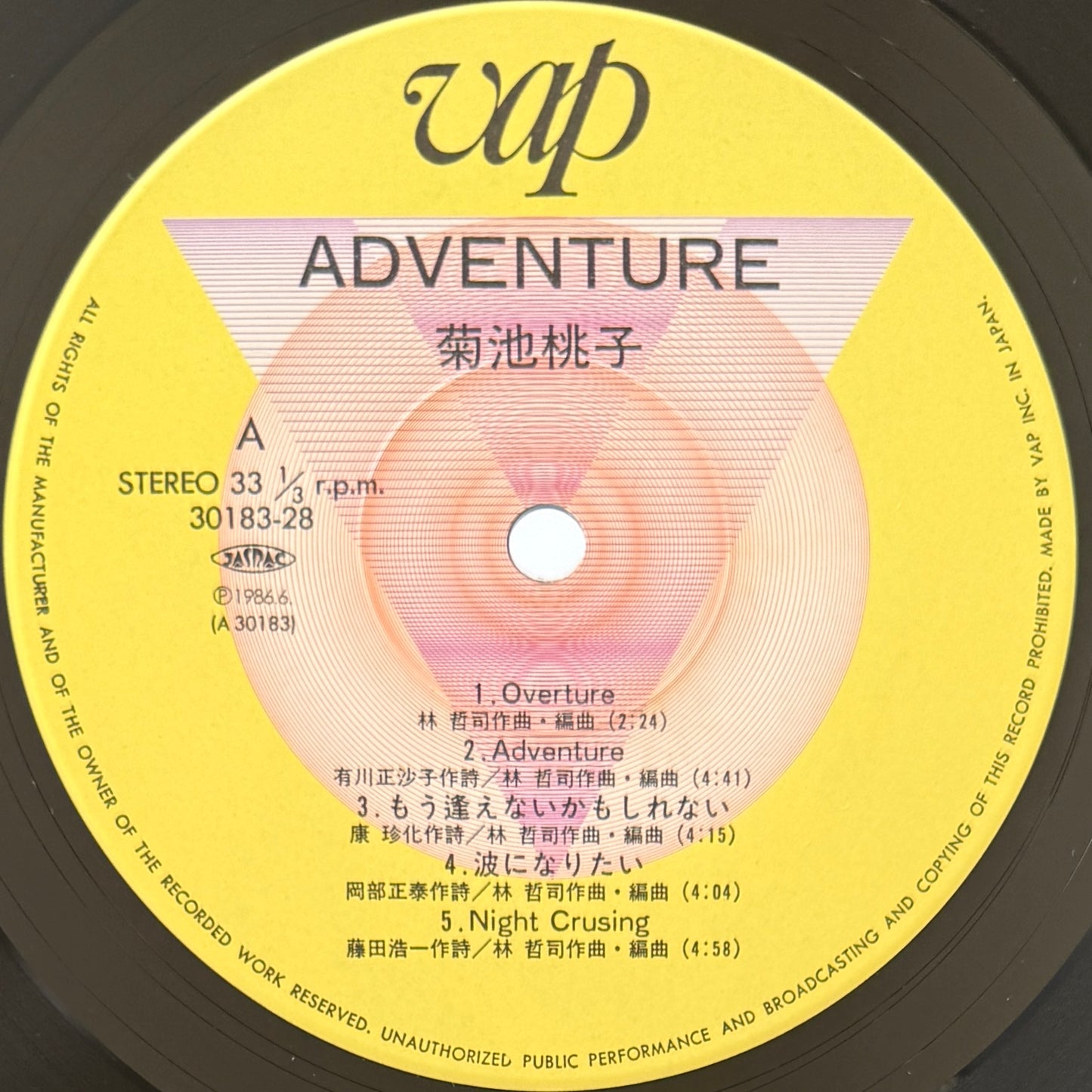 Momoko Kikuchi - Adventure (Original Press)