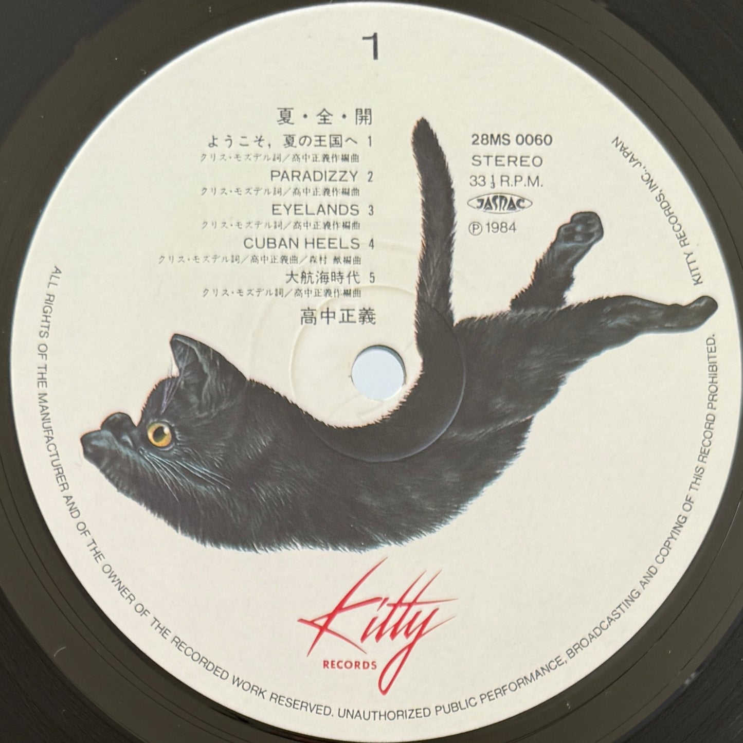 Masayoshi Takanaka - 夏・全・開 (Original Press)