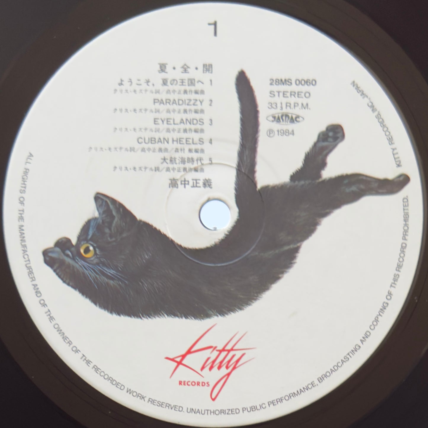 Masayoshi Takanaka - 夏・全・開 (Original Press)