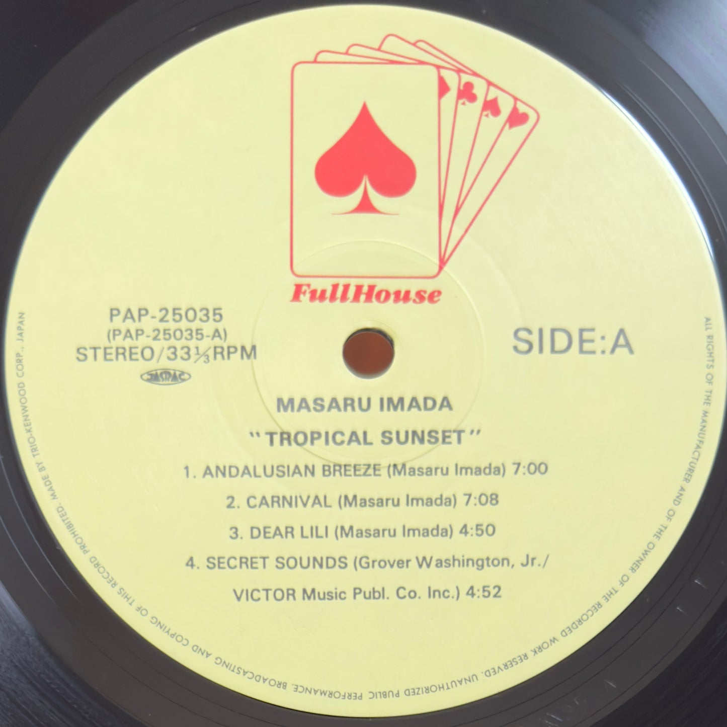Masaru Imada - Tropical Sunset (Original Press)