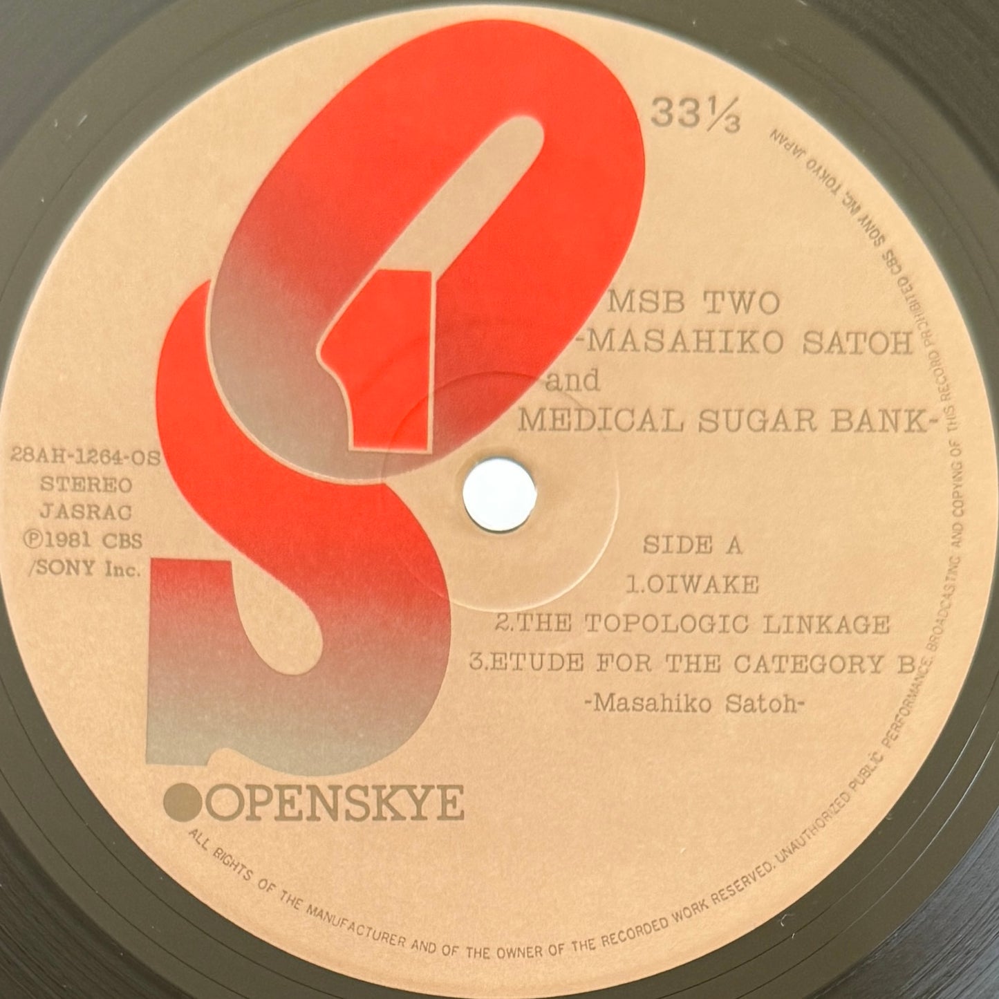 Masahiko Satoh And Medical Sugar Bank - MSB 2 (Original Press)
