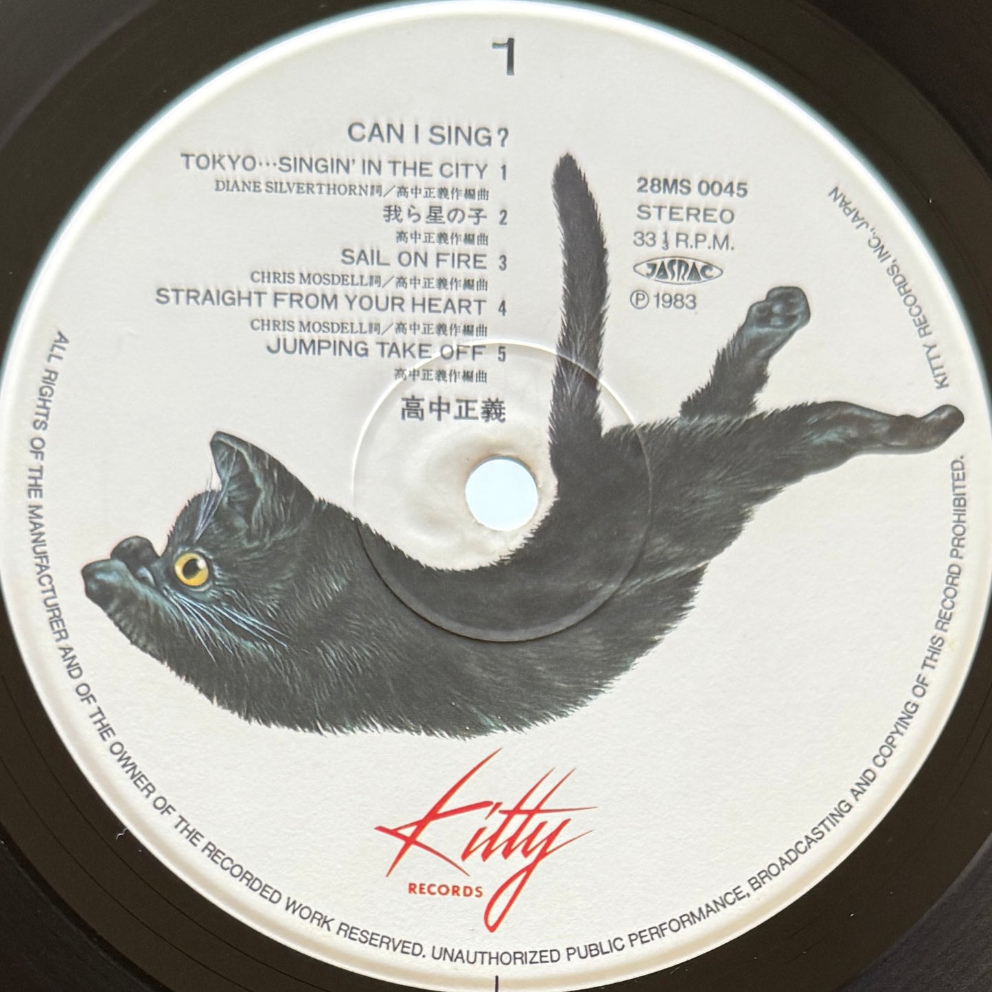 Masayoshi Takanaka - Can I Sing? (Original Press)