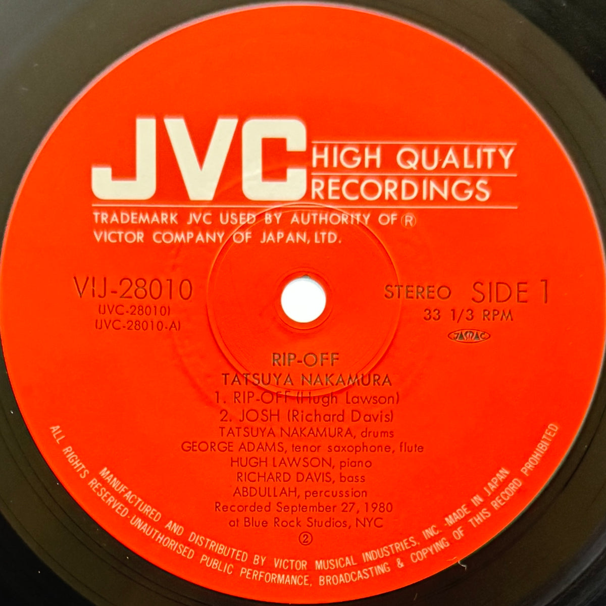 Tatsuya Nakamura - Rip-Off (Original Press)