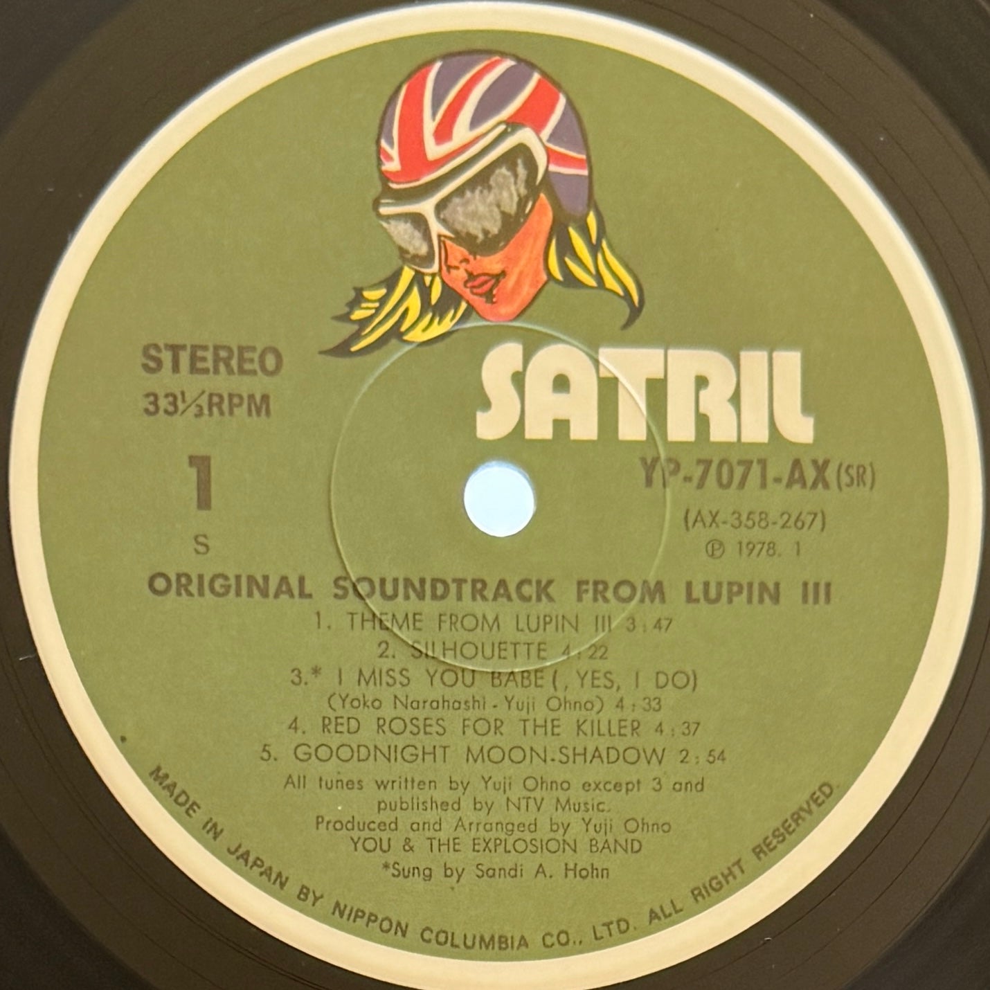 Yuji Ohno / You & The Explosion Band - OST「Lupin Ⅲ」 (Original Press)