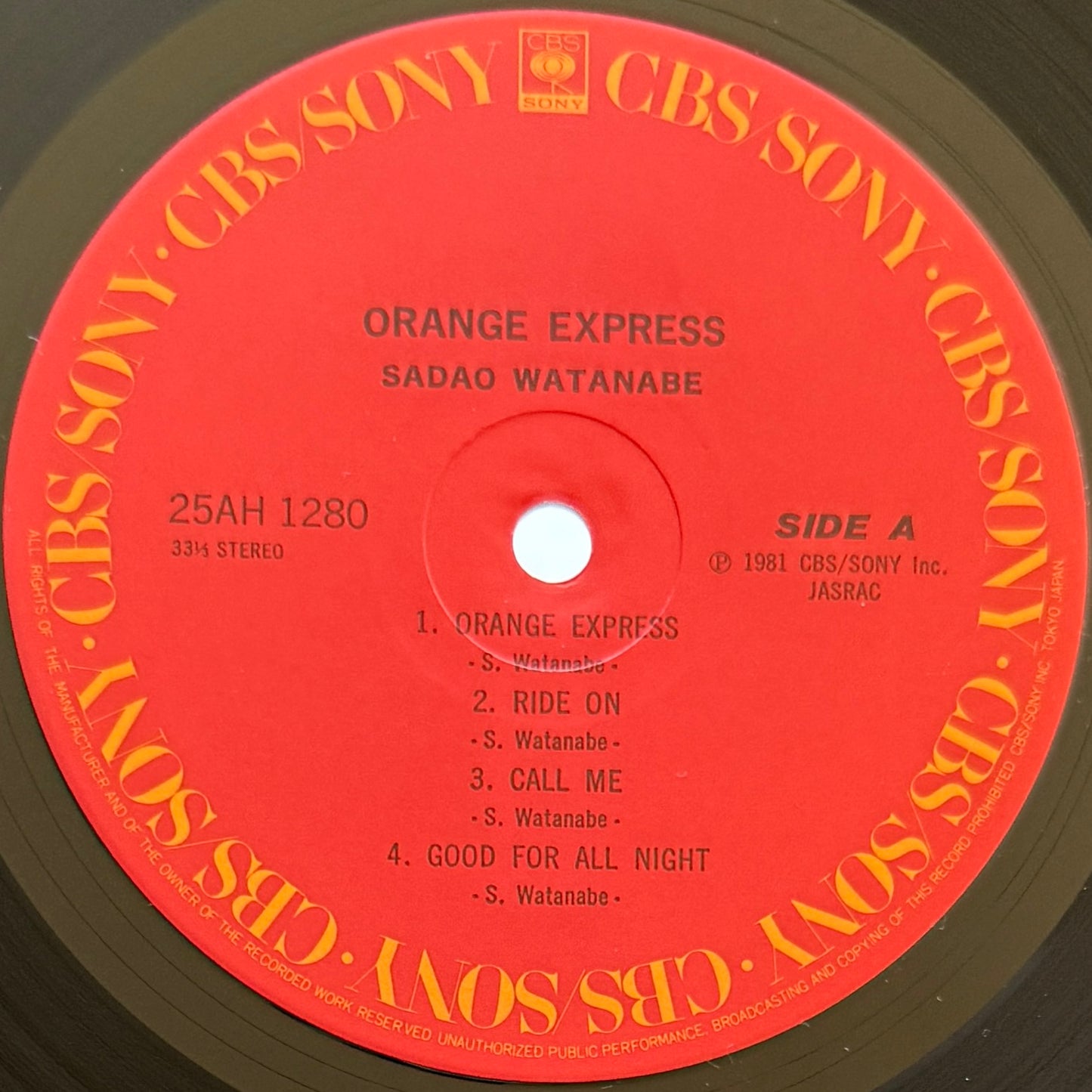Sadao Watanabe - Orange Express (Original Press)