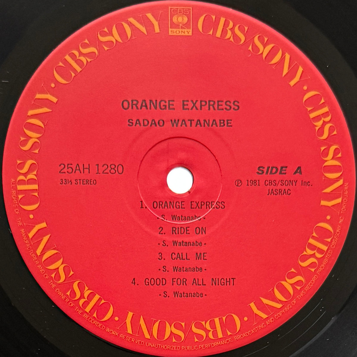 Sadao Watanabe - Orange Express (Original Press)