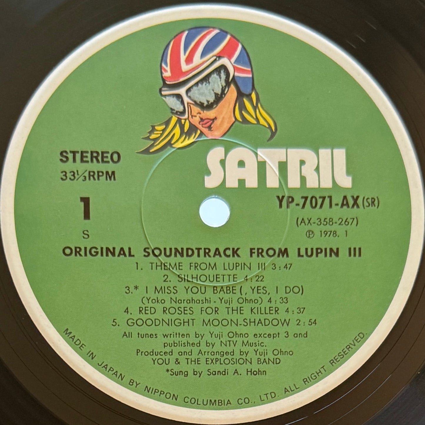 Yuji Ohno / You & The Explosion Band - OST「Lupin Ⅲ」 (Original Press)