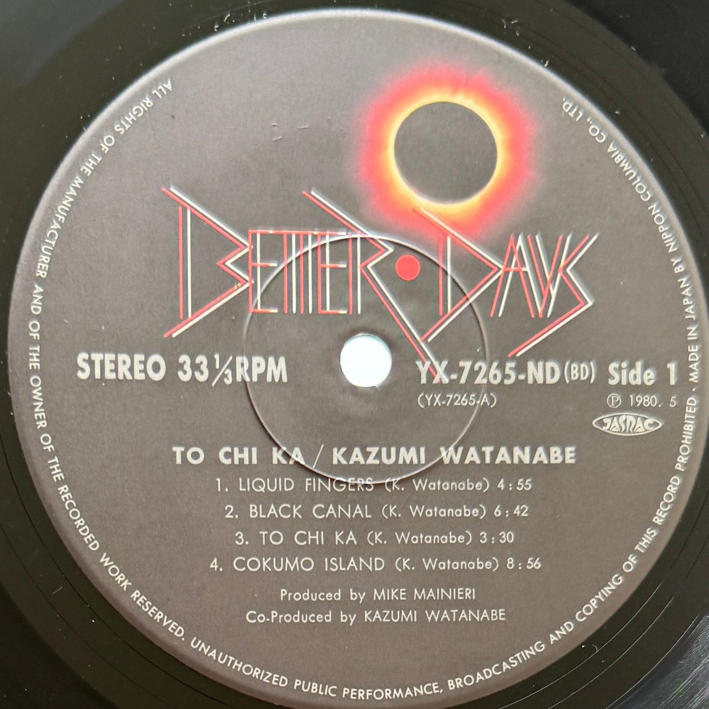 Kazumi Watanabe - To Chi Ka (Original Press)