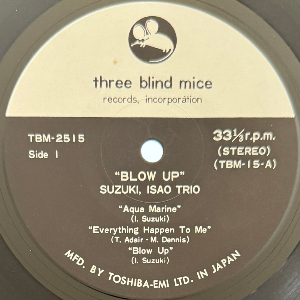 Isao Suzuki Trio / Quartet - Blow Up (Japan Repress)