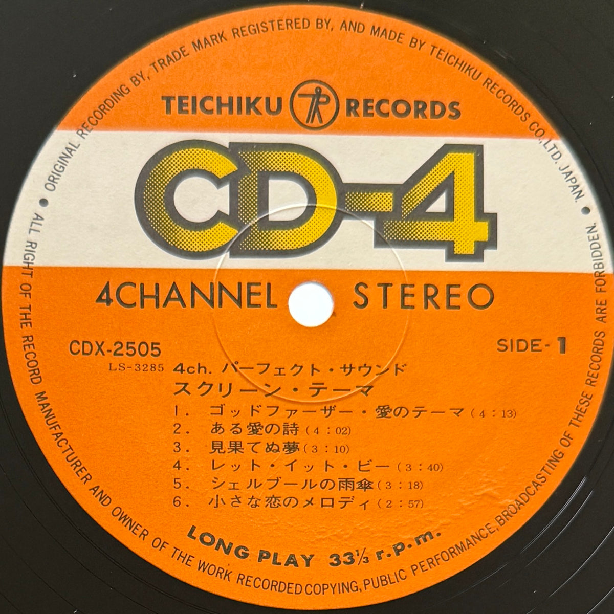 Yuji Ohno - Perfect Sound Screen Theme (Original Press)