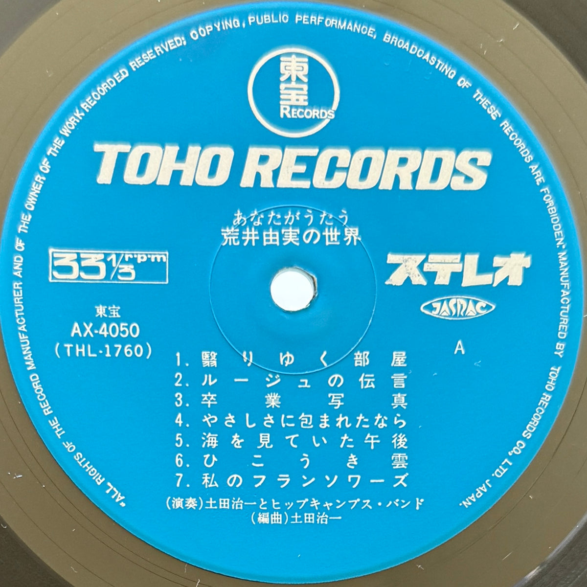 Harukazu Tsuchida - あなたがうたう 荒井由実の世界 (Original Press)