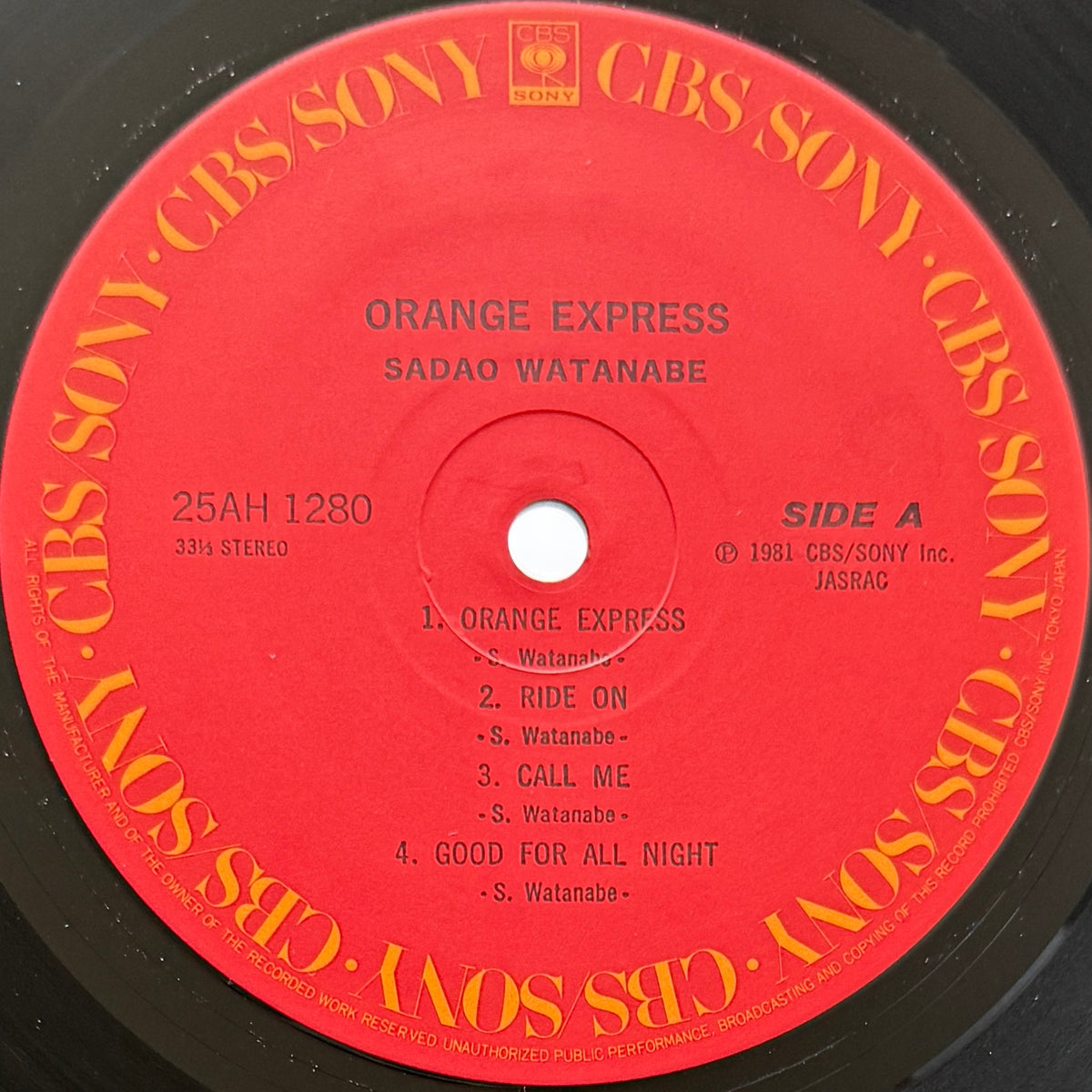 Sadao Watanabe - Orange Express (Original Press)