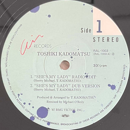 Toshiki Kadomatsu - She's My Lady [1987 Japan Original] (12)