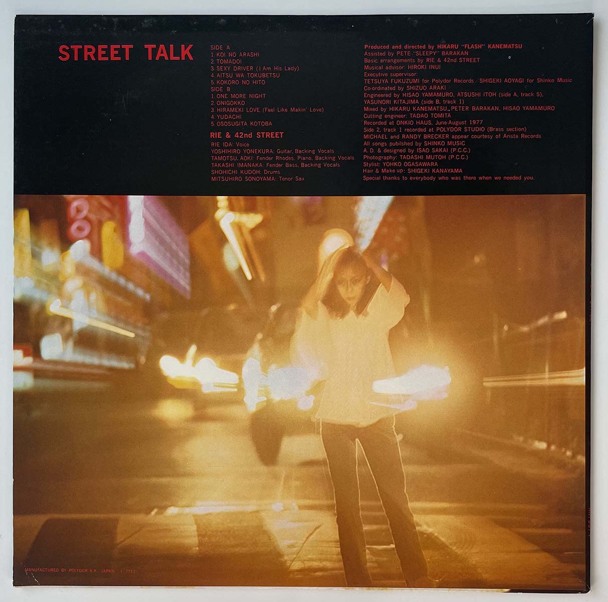 RIE IDA & 42ND STREET - STREET TALK (LP) – Light'n Up Records