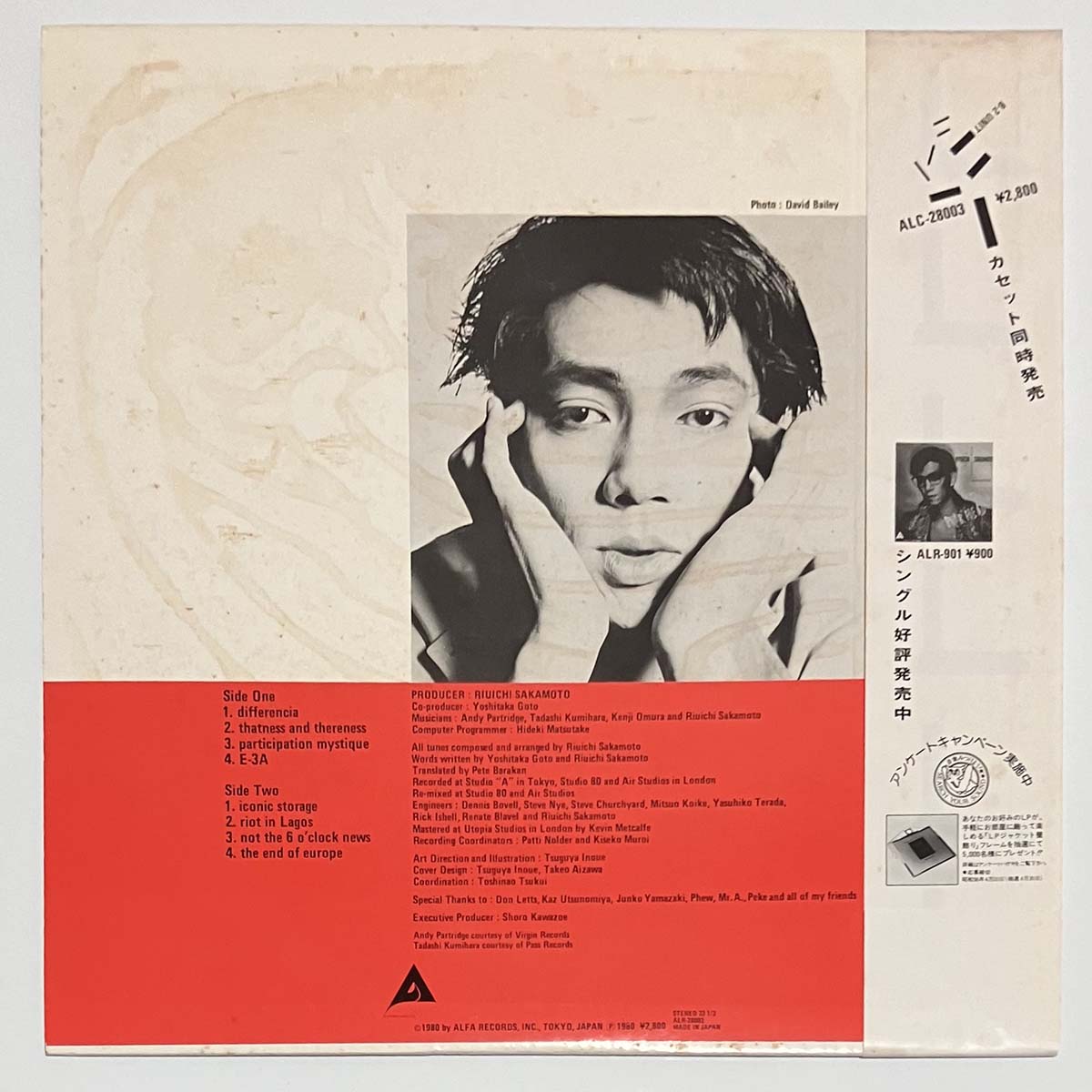 Ryuichi Sakamoto - B-2 Unit [1980 Japan Original] (LP)