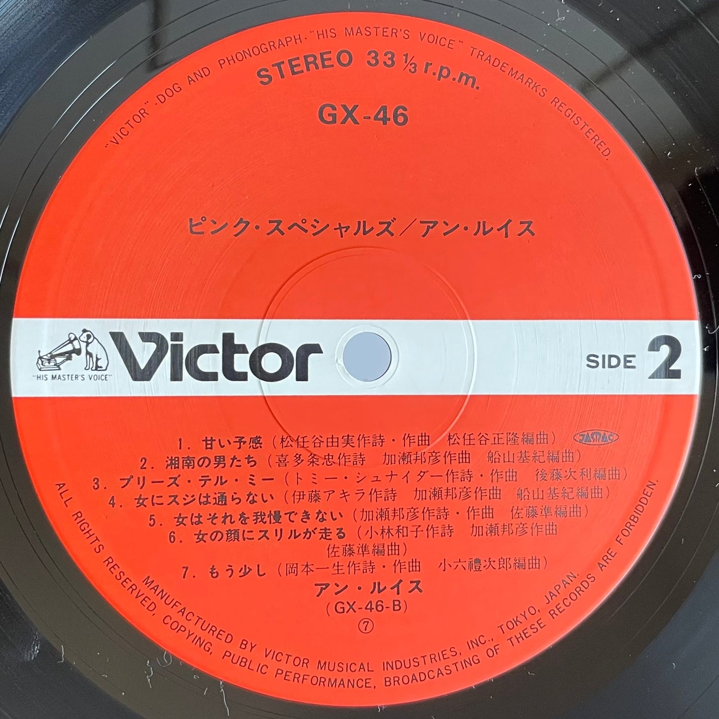 Ann Lewis - Pink Specials [1979 Japan Original] (LP)