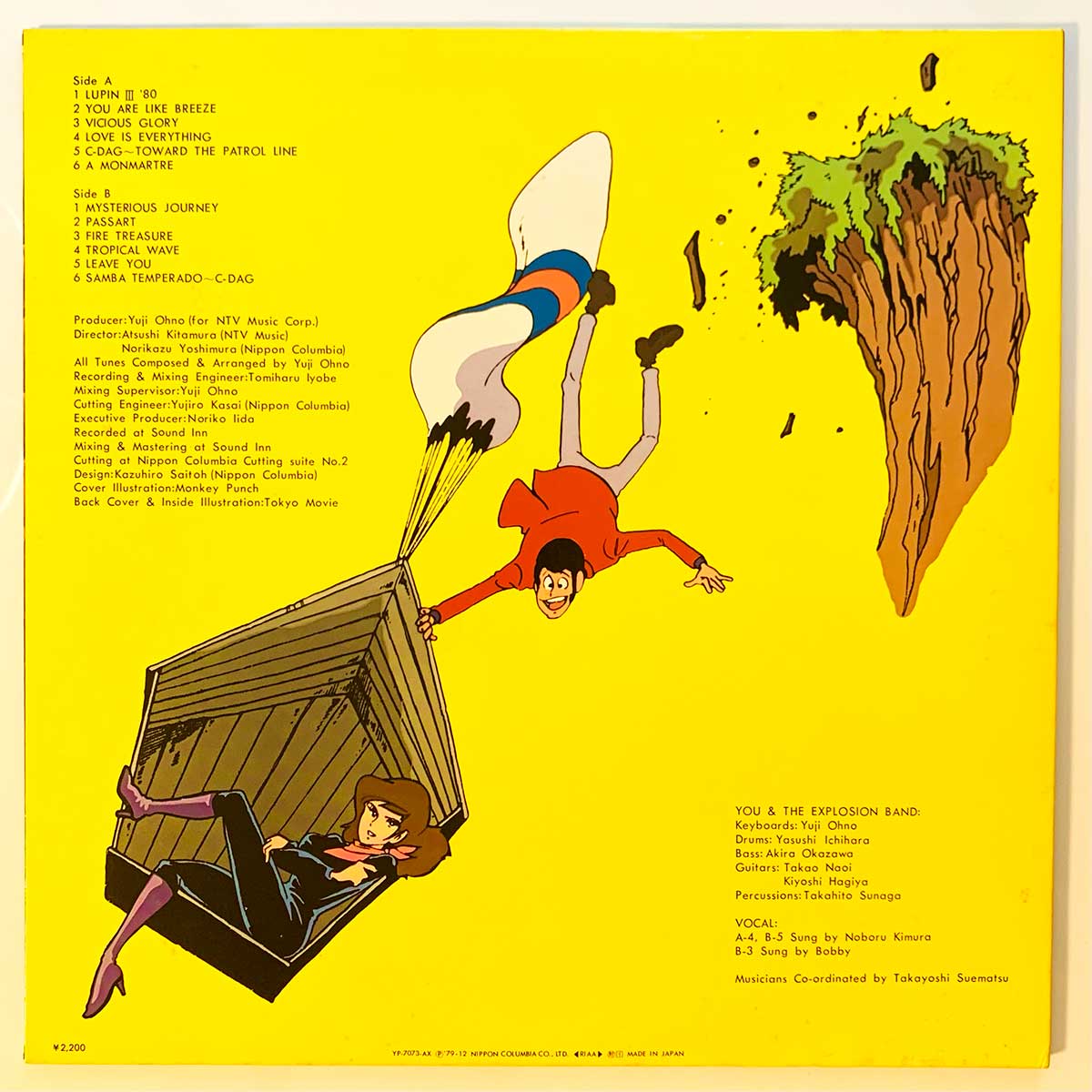 Yuji Ohno / You & The Explosion Band - OST「Lupin The 3Rd 3」 [1979 Japan Original] (LP)