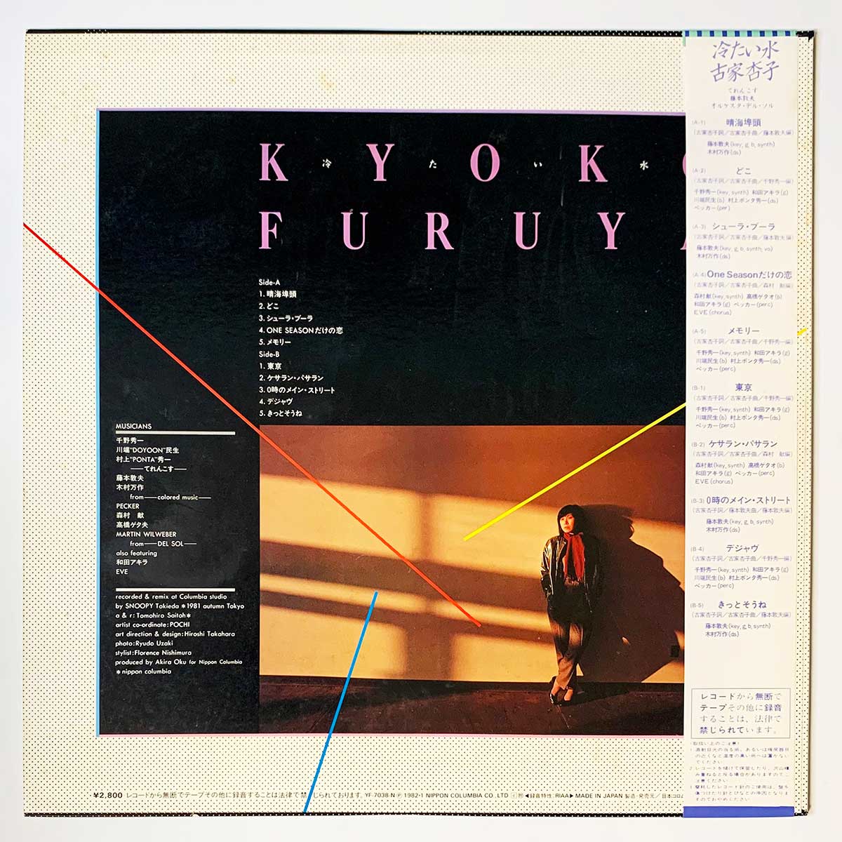 Kyoko Furuya - 冷たい水 [1982 Japan Original] (LP)