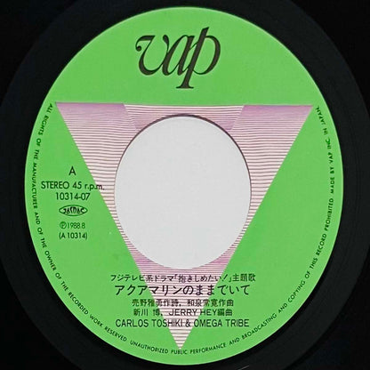 Carlos Toshiki & Omega Tribe - アクアマリンのままでいて [1988 Japan Original] (7)