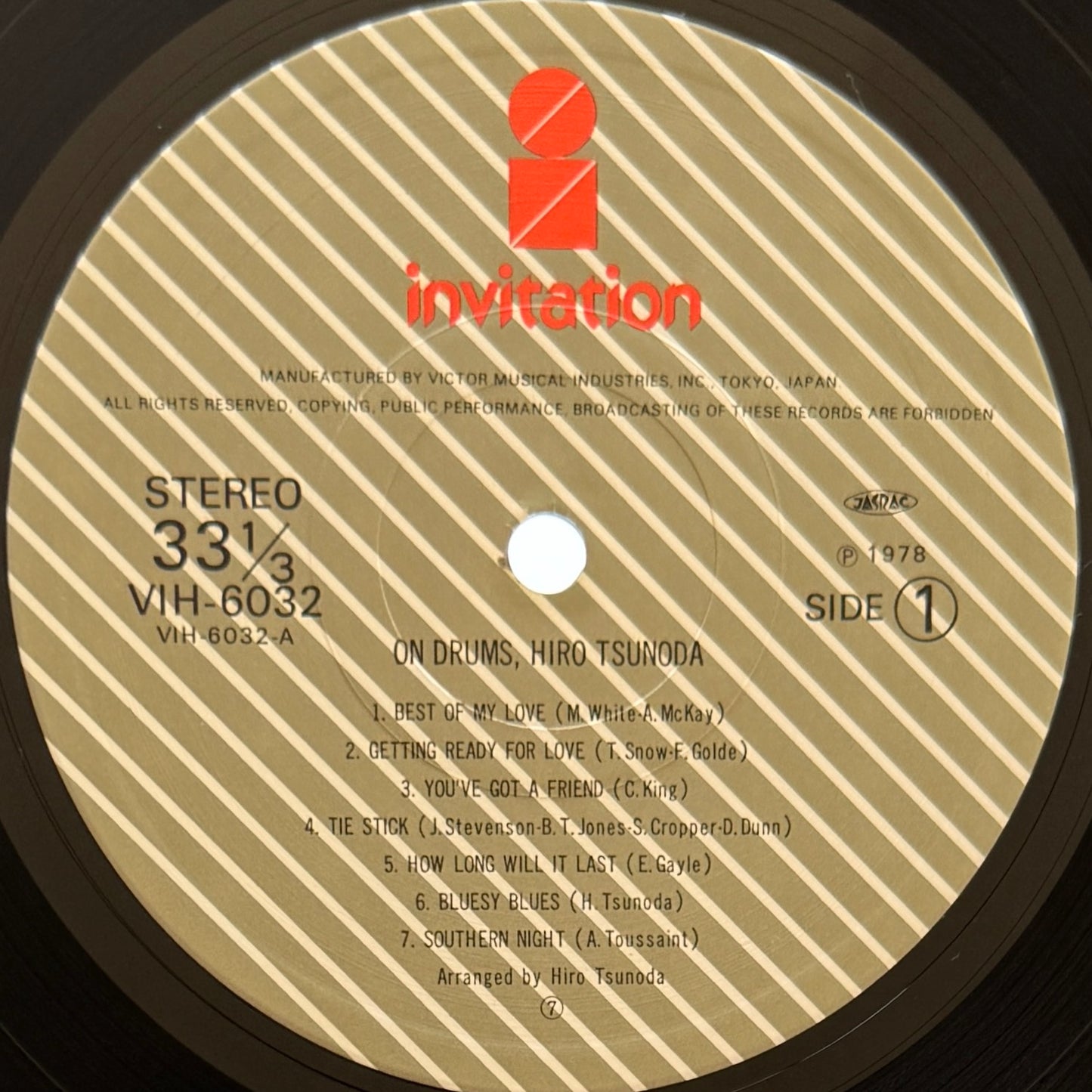 Hiro Tsunoda - On Drums (Original Press)