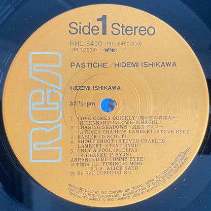 Hidemi Ishikawa - Pastiche [1986 Japan Original] (LP)