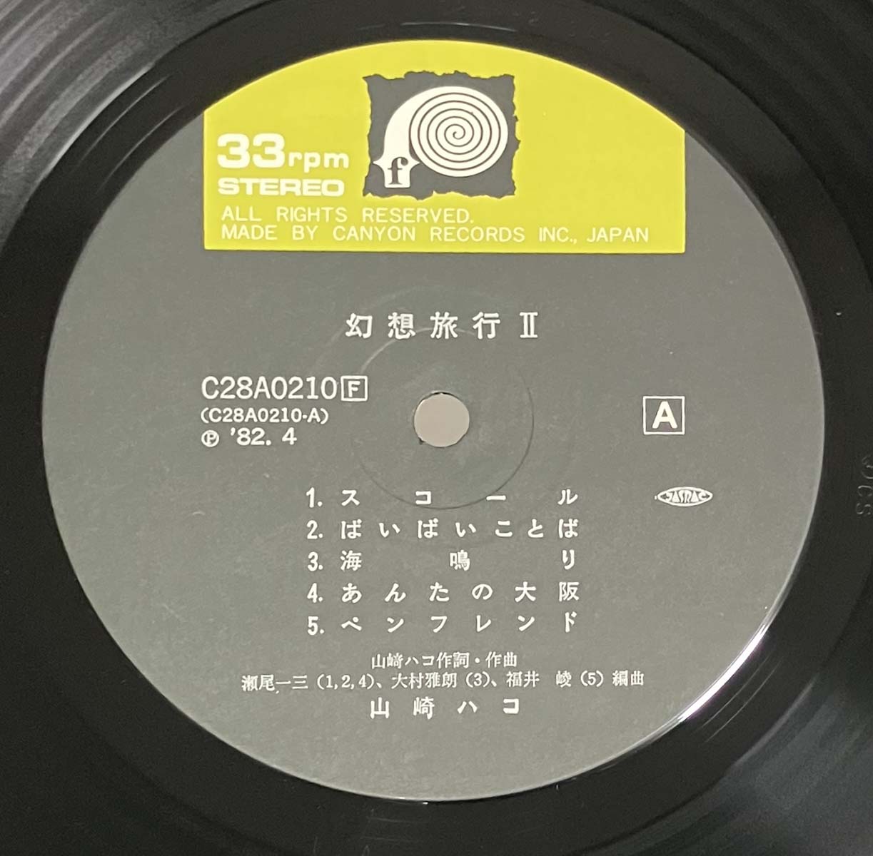 Hako Yamazaki - 幻想旅行 Ii [1982 Japan Original] (LP)