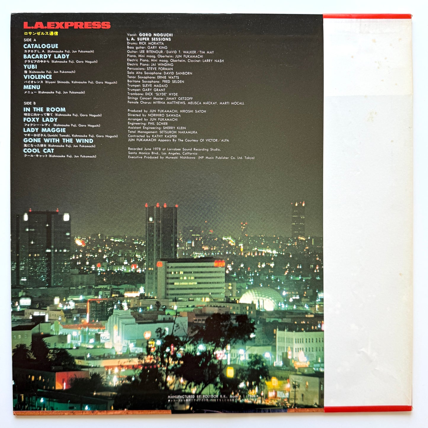 Goro Noguchi - L.A.Express (Original Press)