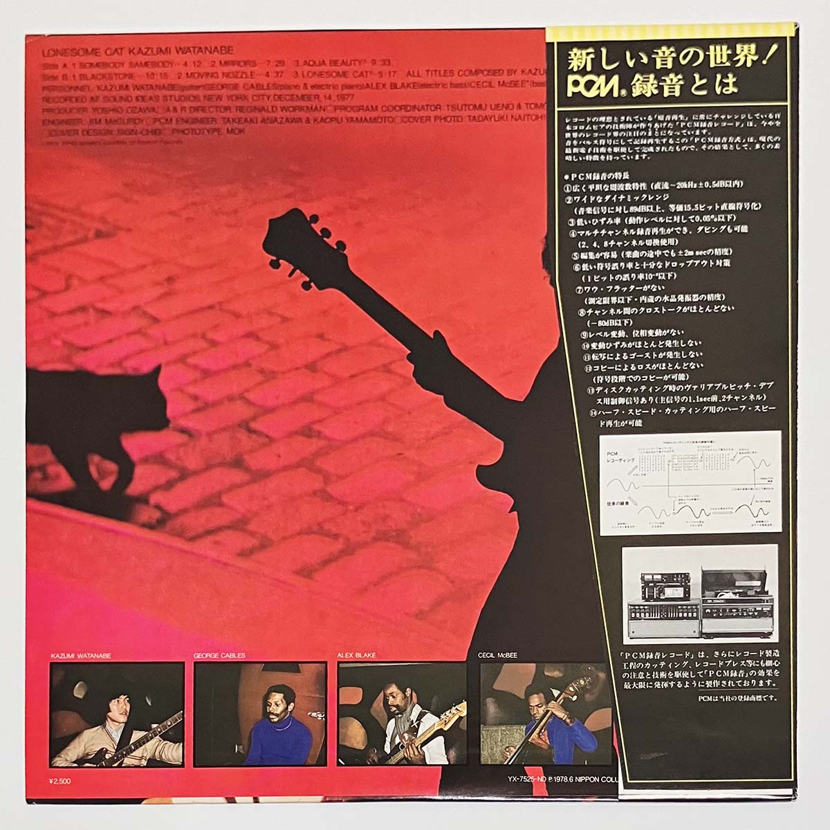 Kazumi Watanabe - Lonesome Cat [1978 Japan Original] (LP)