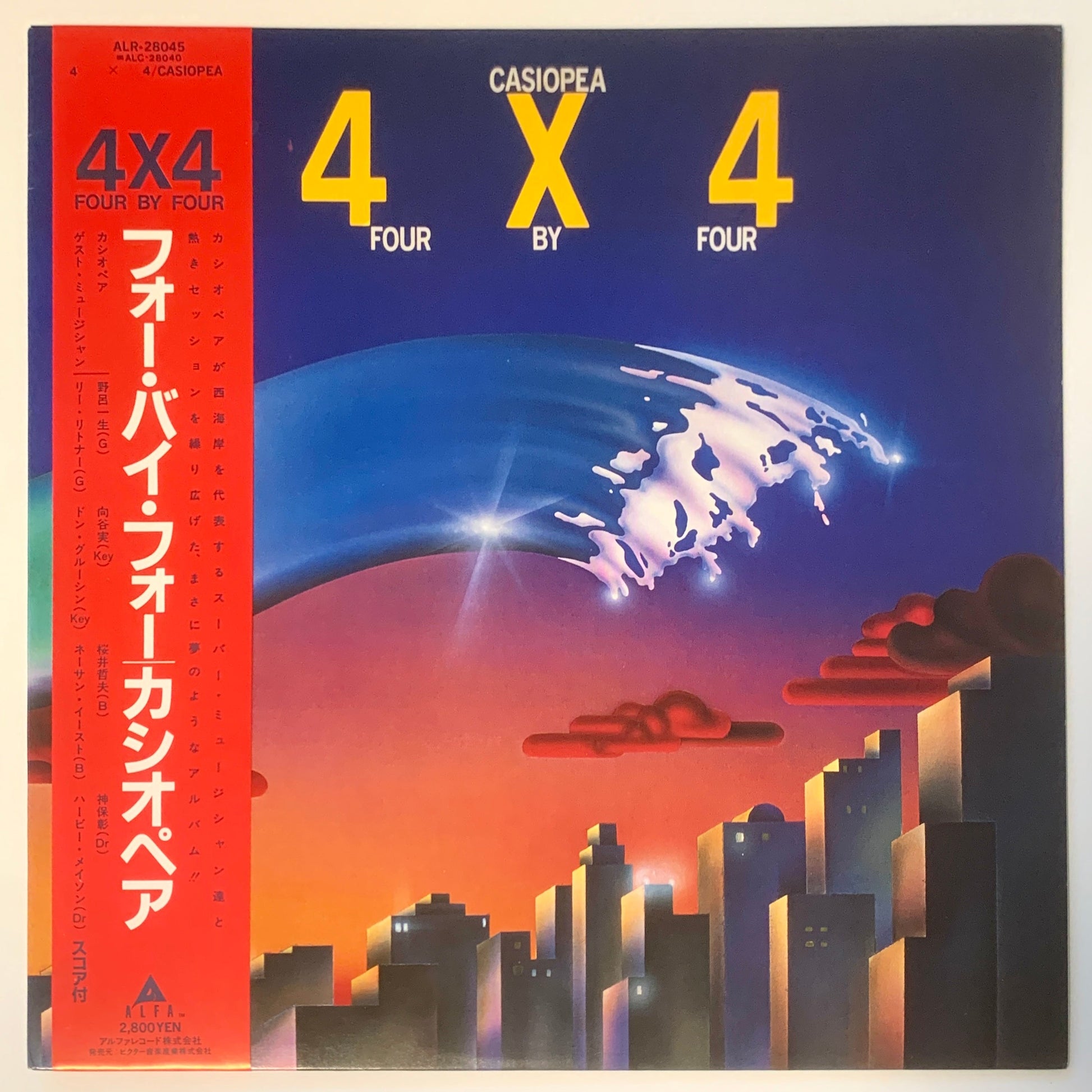 Casiopea - 4×4 [1982 Japan Press With Score] (LP)