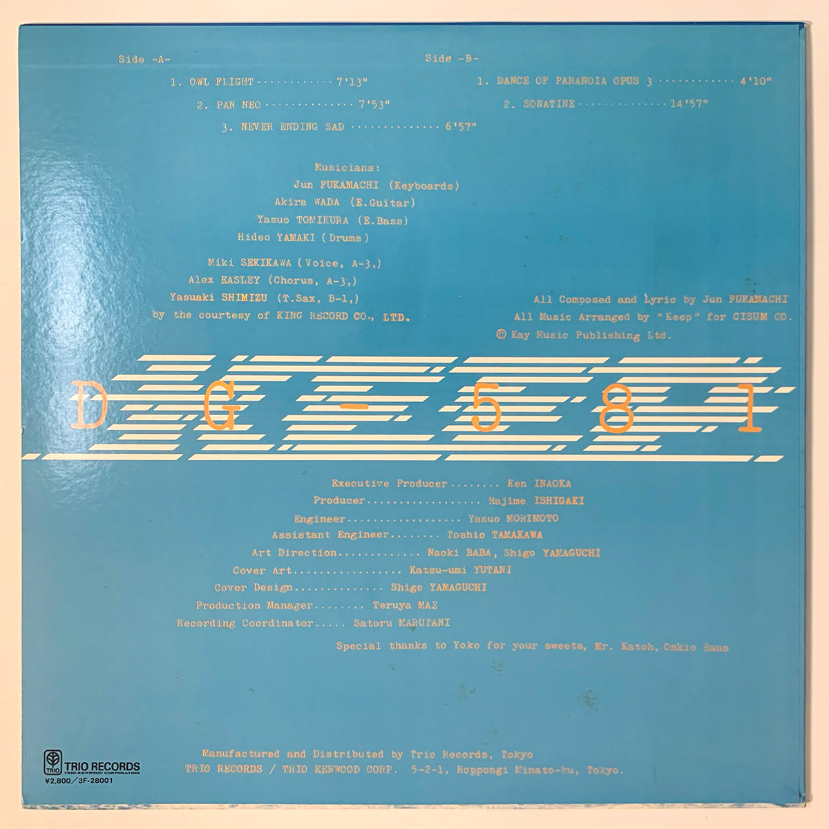 Keep - DG-581 [1981 Japan Original] (LP)