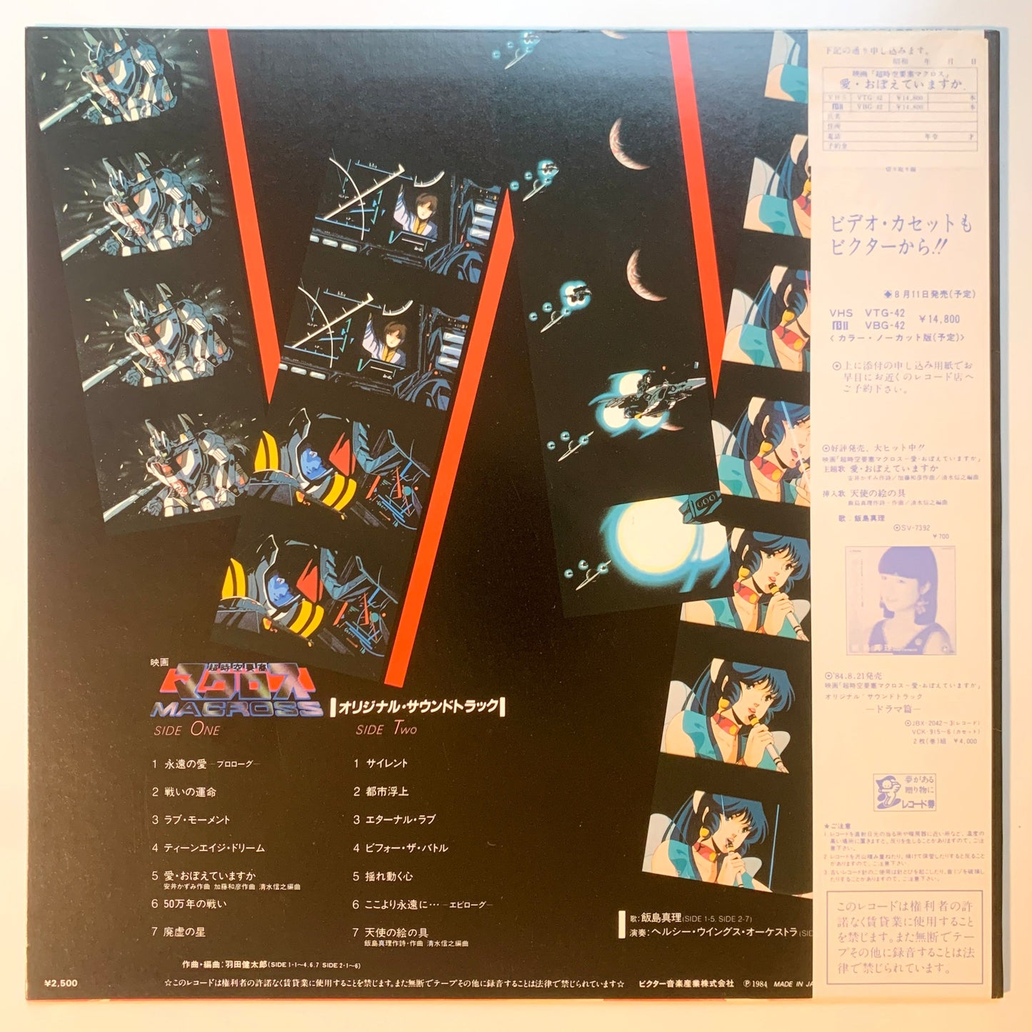 KENTAROU HANEDA, NOBUYUKI SHIMIZU ETC - OST「MACROSS - 愛・おぼえていますか」 (LP)