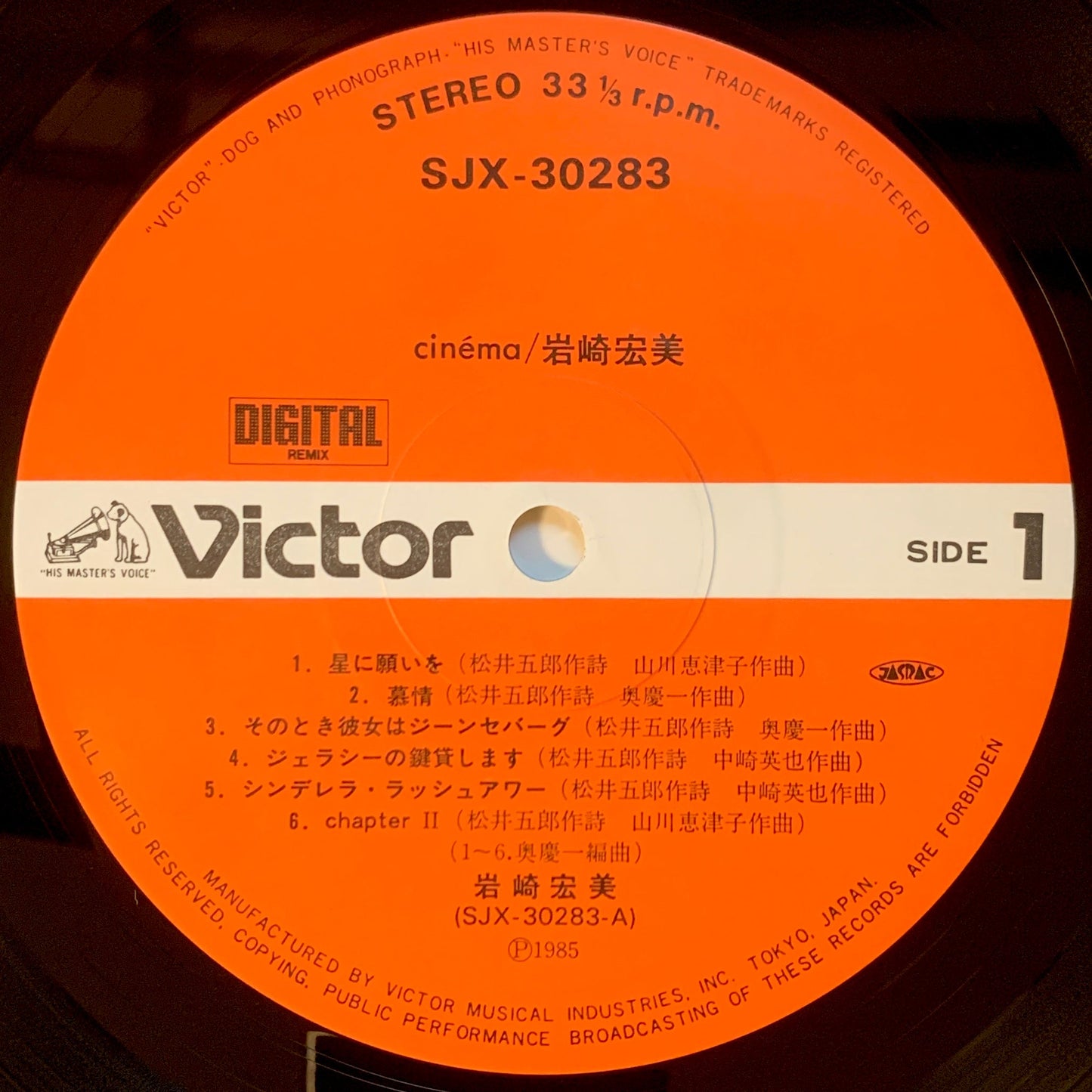 Hiromi Iwasaki - Cinema [1985 Japan Original] (LP)