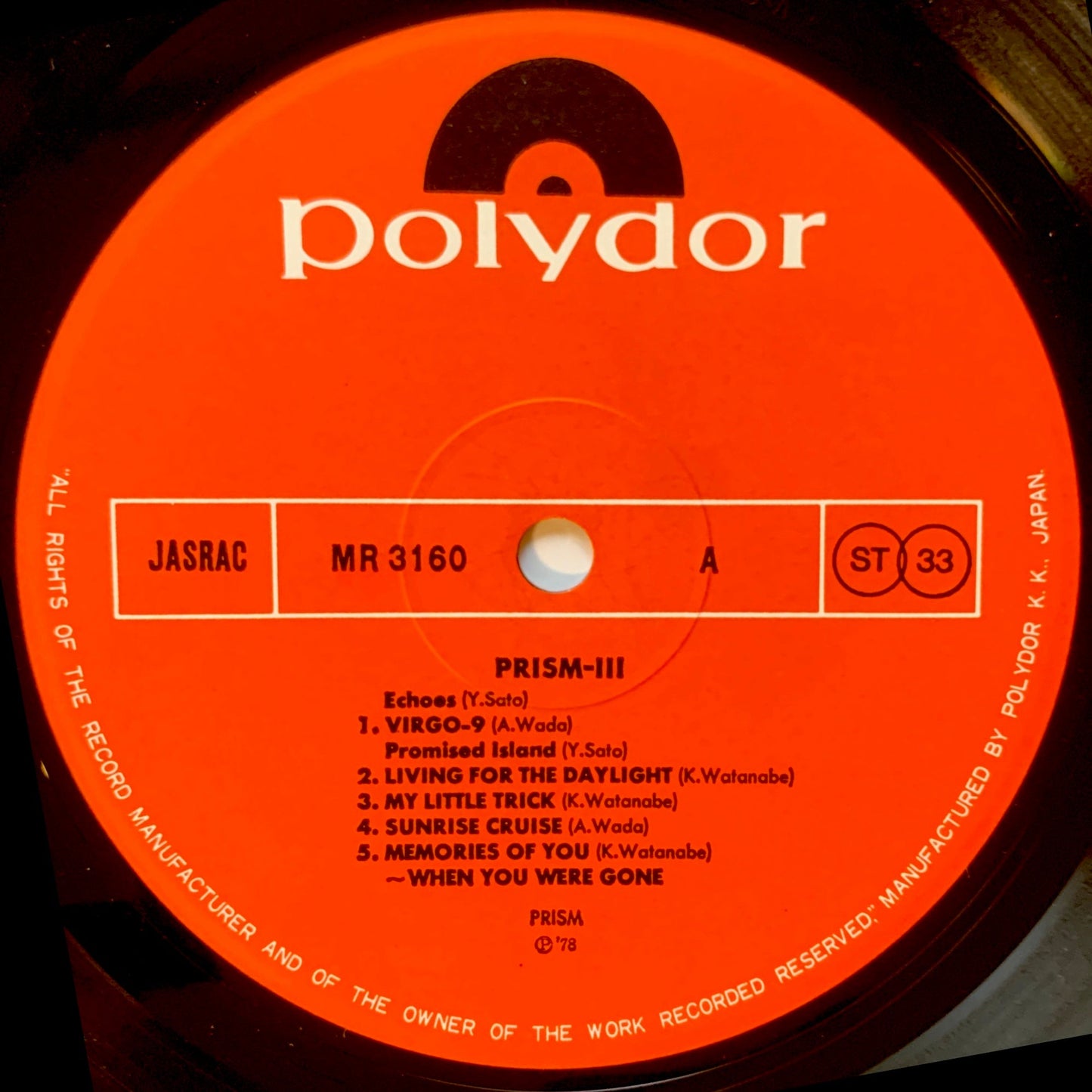Prism - Iii [1979 Japan Original] (LP)