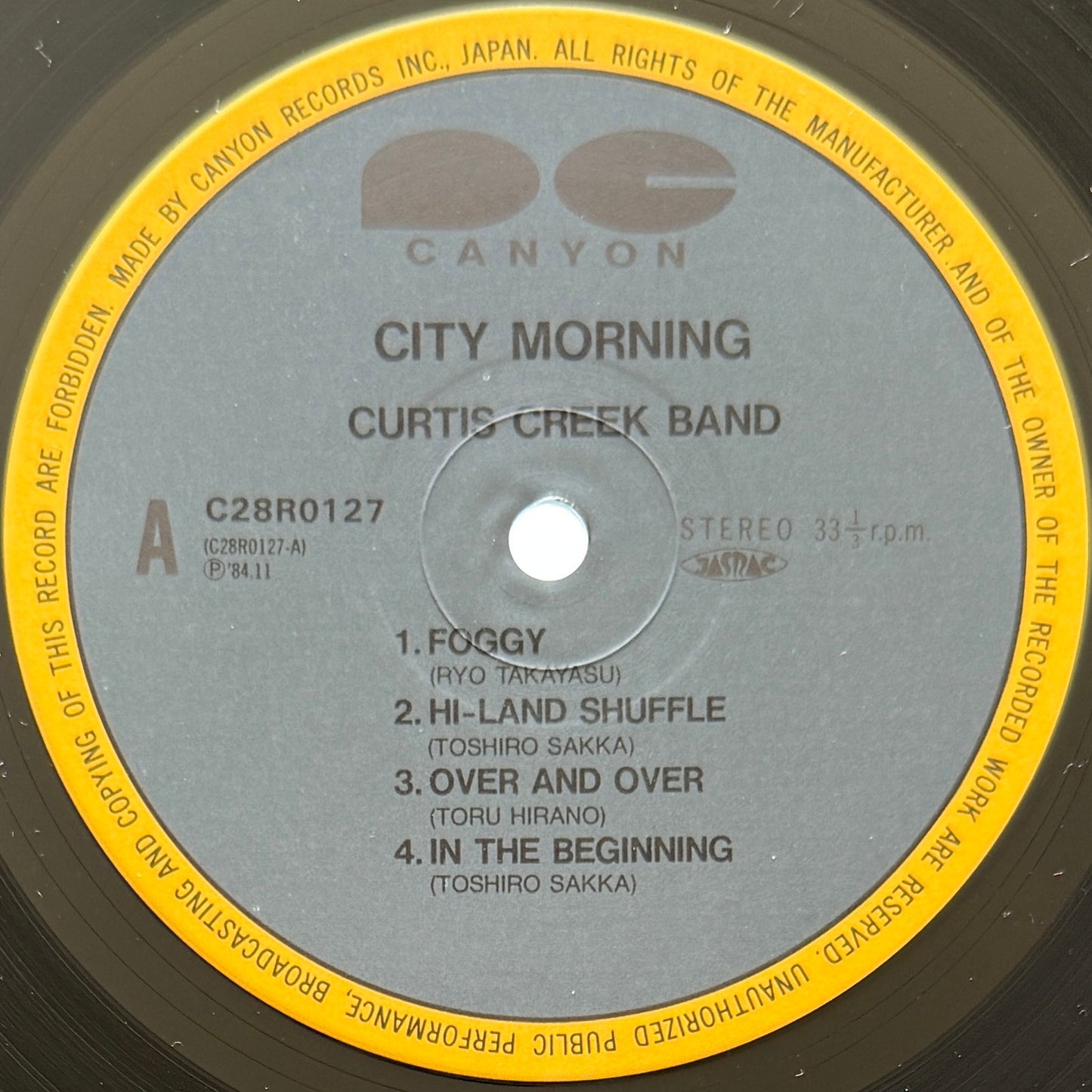 Curtis Creek Band - City Morning (Original Press)