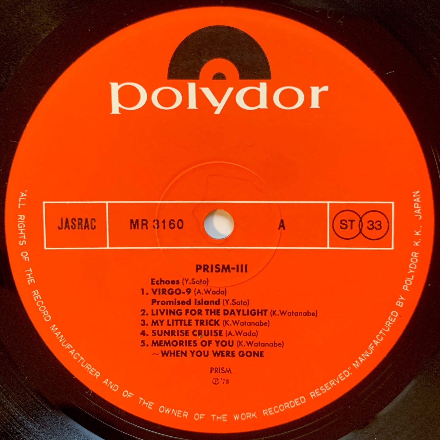 Prism - Iii [1979 Japan Original] (LP)