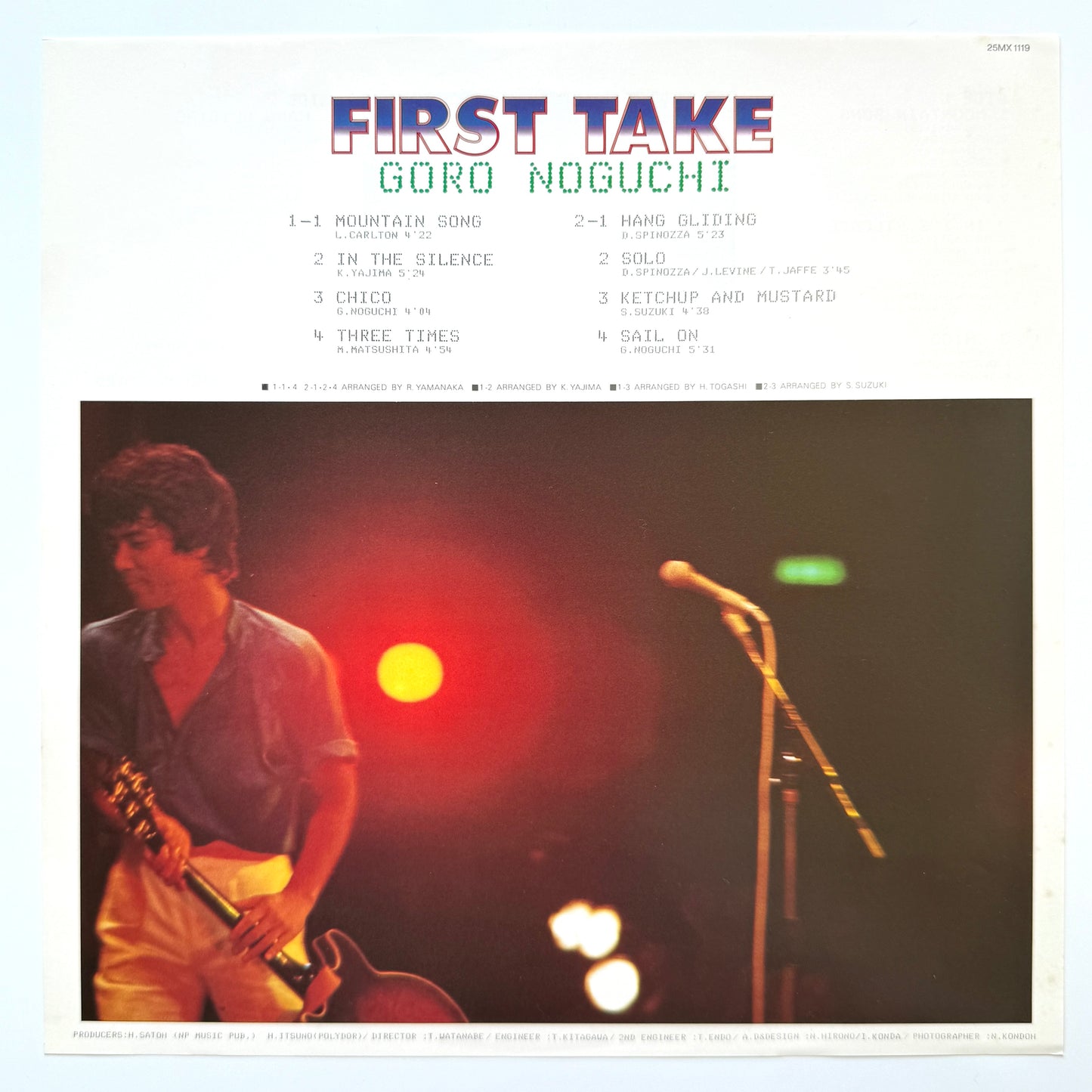 Goro Noguchi - First Take (Original Press)