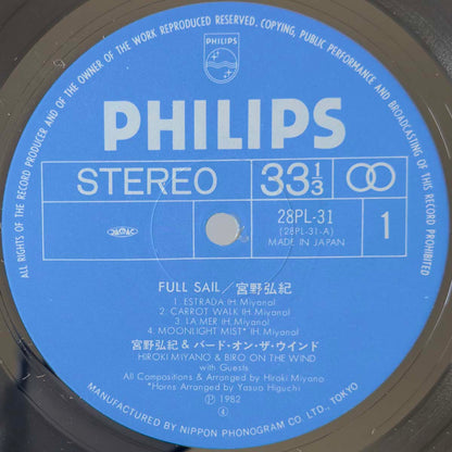 Hiroki Miyano - Full Sail [1982 Japan Original] (LP)