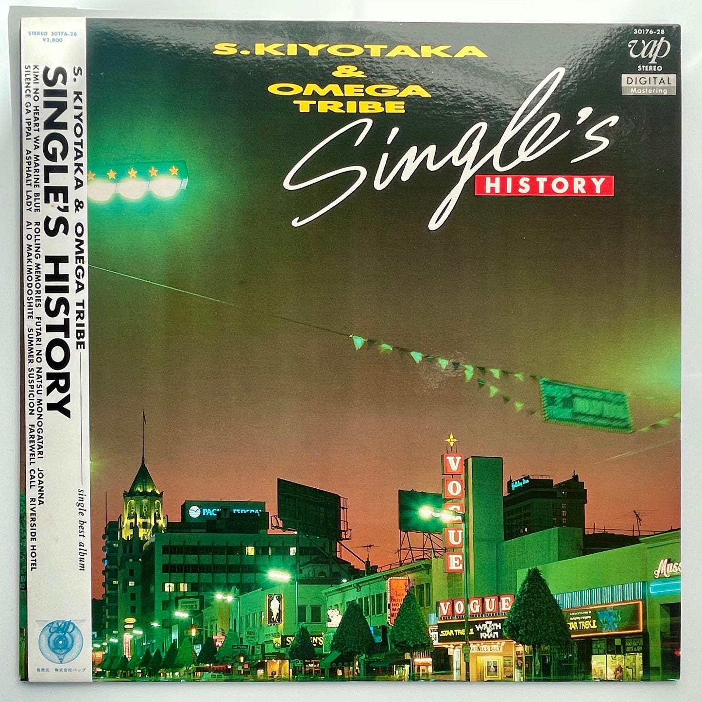 Kiyotaka Sugiyama & Omega Tribe - Single's  History [1985 Japan Original] (LP)