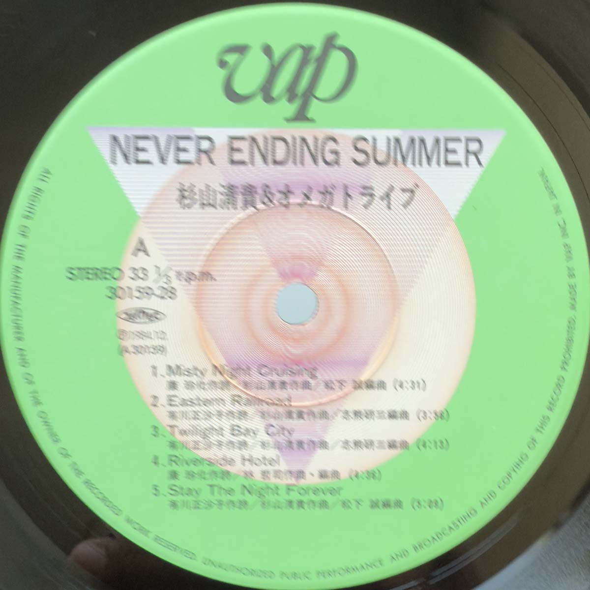Kiyotaka  & Omega Tribe - Never Ending Summer [1984 Japan Original] (LP) Vinyl_3