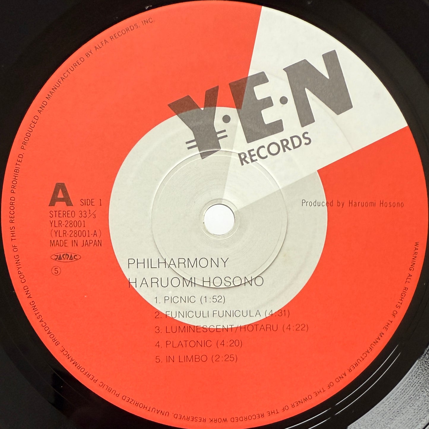 Haruomi Hosono - Philharmony (Original Press)