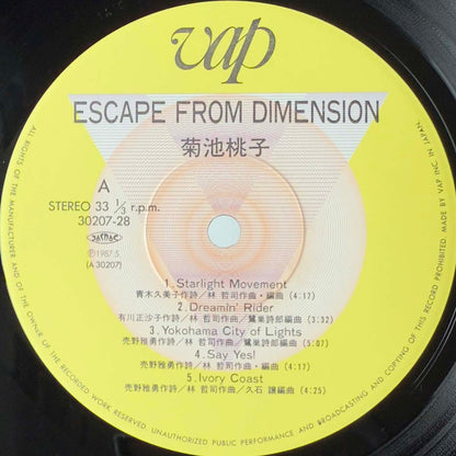 Momoko Kikuchi - Escape From Dimension [1987 Japan Original] (LP)